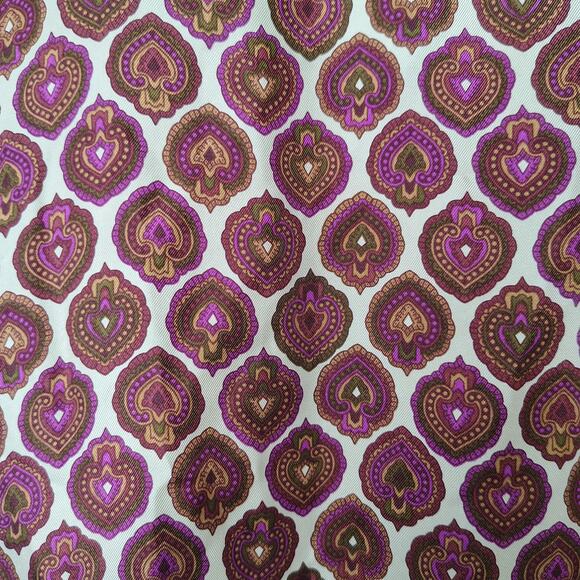 J.Crew‎ 100% Silk Sleeveless Ruffle Blouse Size 0 Geometric Paisley Print - Picture 9 of 11